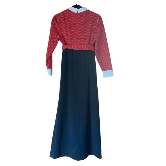 Vintage 1960s Rockabilly Maxi Dress Girlhoodcore Snow White Halloween - Picture 2 of 11